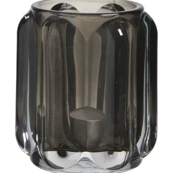 Theelichthouder Mila - grijs - 9,3xØ8,5 cm