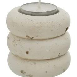 Theelichthouder Nordic - off-white - 6,5xØ7 cm