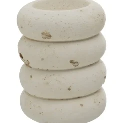 Theelichthouder Nordic - off-white - 8,5xØ7 cm