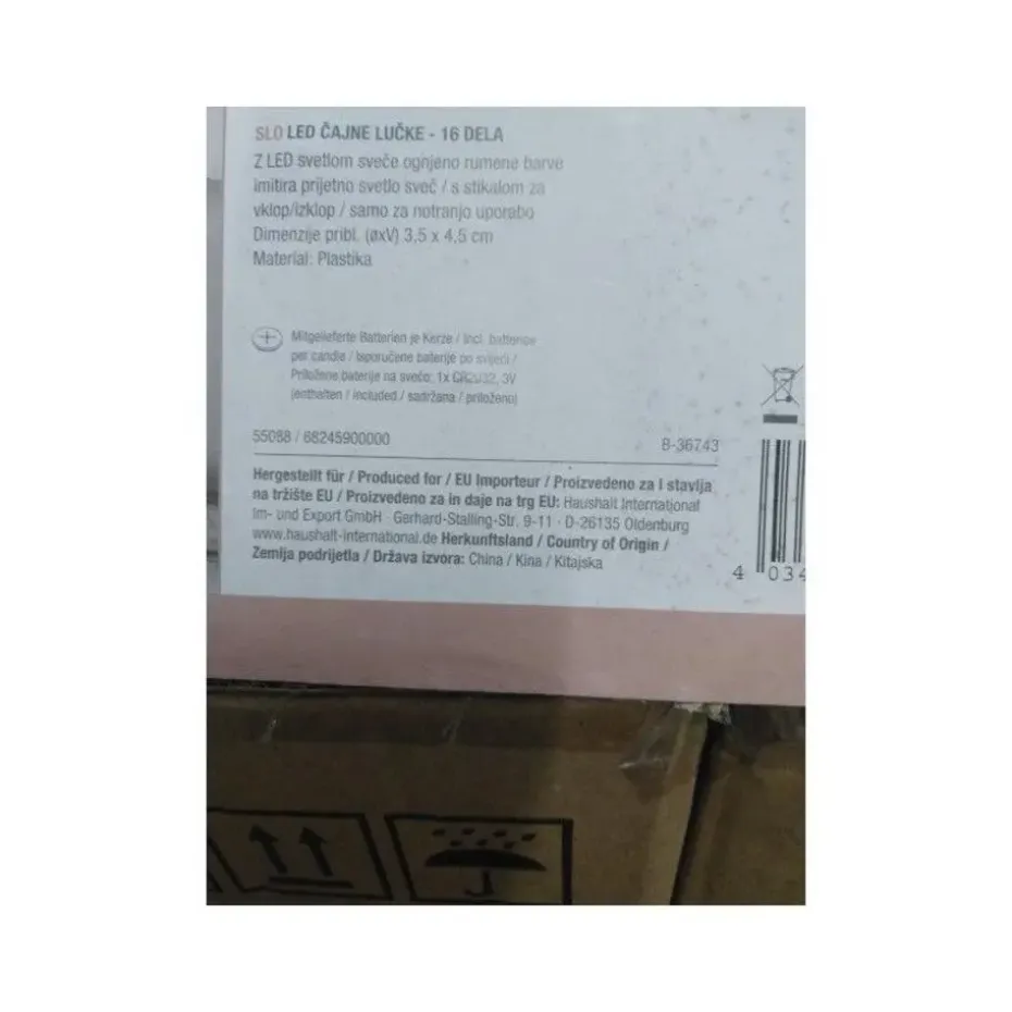 Theelichtjes - LED - 16 stuks - op batterijen