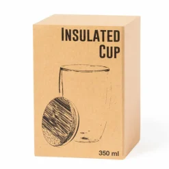 Thermische koffieglazen/theeglazen - dubbelwandig - 350 ml