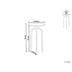 TILPA - Bijzettafel - Wit - Marmer