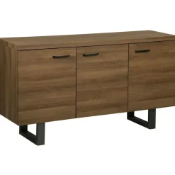 TIMBER L - Sideboard - Donkere houtkleur - MDF