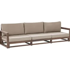 TIMOR - Loungebank 3-zits - Donker - Acaciahout