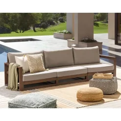 TIMOR - Loungebank 3-zits - Donker - Acaciahout