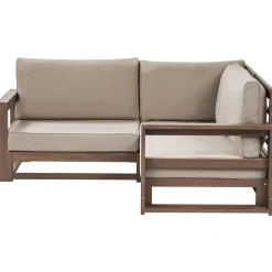 TIMOR - Loungeset - Donkere houtkleur - Acaciahout