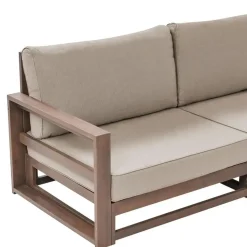 TIMOR - Loungeset 5-zits - Donkere houtkleur - FSC® acaciahout