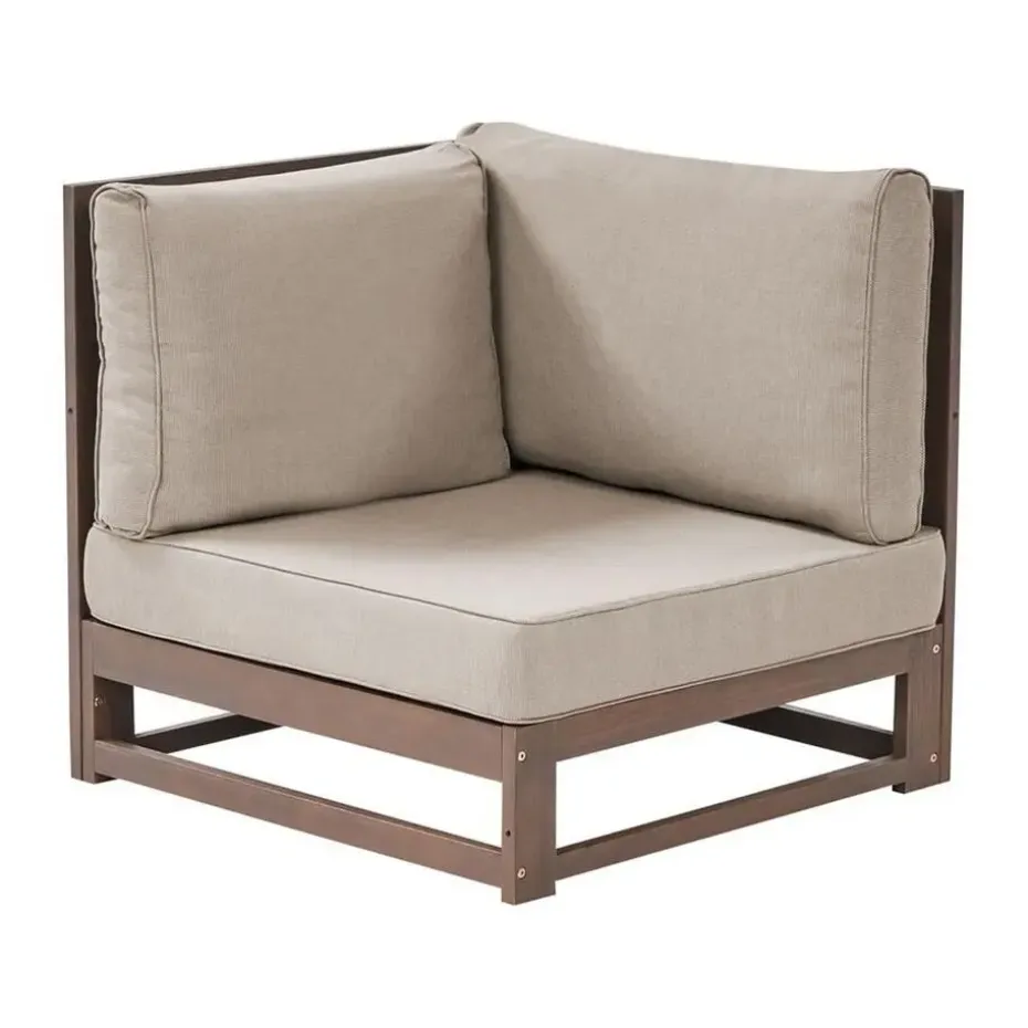 TIMOR - Loungeset 5-zits - Donkere houtkleur - FSC® acaciahout