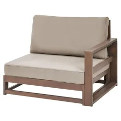TIMOR - Loungeset 5-zits - Donkere houtkleur - FSC® acaciahout