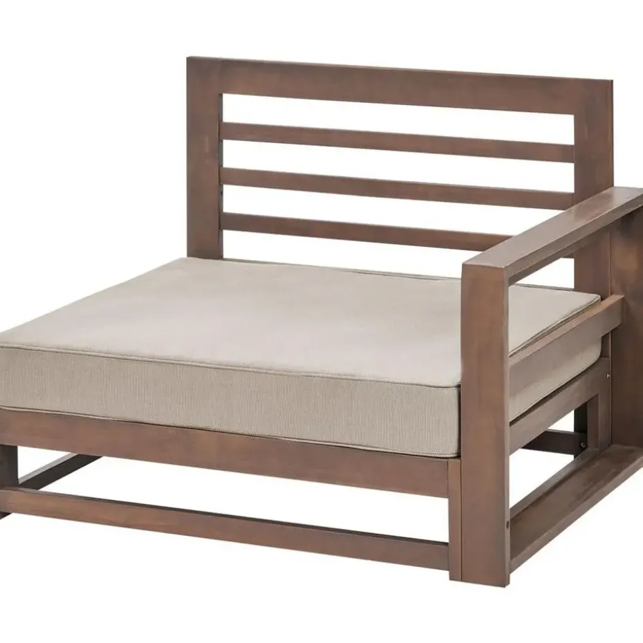 TIMOR - Loungeset 5-zits - Donkere houtkleur - FSC® acaciahout