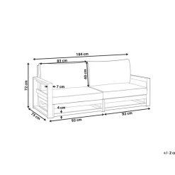 TIMOR II - Loungebank - Donkerhout - Acaciahout