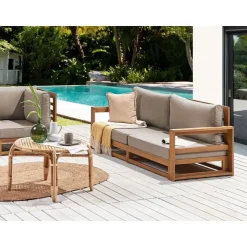 TIMOR II - Tuinbank 2-zits - Lichthout - Gecertificeerd Acaciahout