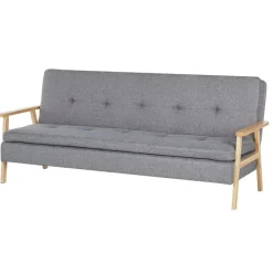 TJORN - Slaapbank - Lichtgrijs - Polyester