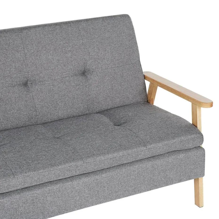 TJORN - Slaapbank - Lichtgrijs - Polyester