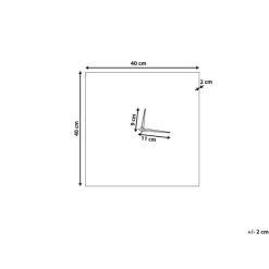 TOMAR - Wandklok - Roze - Ijzer