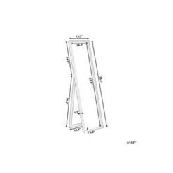 TORCY - Staande spiegel - Zwart - Synthetisch materiaal