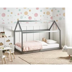 TOSSE - Kinderbed - Grijs - 90 x 200 cm - Hout