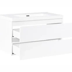 TOTA - Wandgemonteerd meubel met wasbak - Wit - MDF