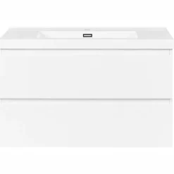 TOTA - Wandgemonteerd meubel met wasbak - Wit - MDF