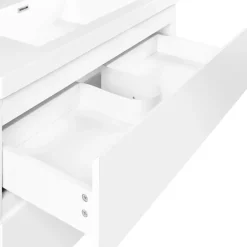 TOTA - Wandgemonteerd meubel met wasbak - Wit - MDF