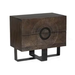 Tower living Padua ladekast mangohout 2 lades 80x46x70cm