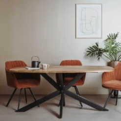 Tower Living Silvi eettafel visgraat naturel 240x100x78