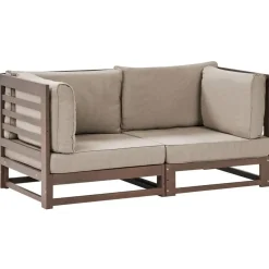 TRANI - Loungebank - Donkere houtkleur - Acaciahout