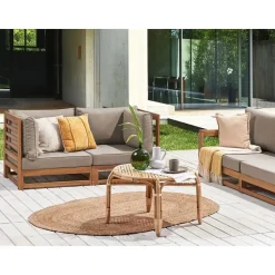 TRANI - Loungebank 2-zits - Lichthout - Acaciahout