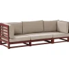 TRANI - Loungebank 3-zits - Mahonie - Acaciahout