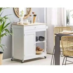 TRAPANI - Keukentrolley - Wit - MDF