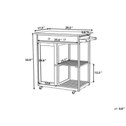 TRAPANI - Keukentrolley - Wit - MDF