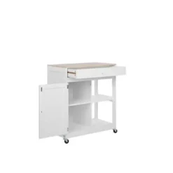 TRAPANI - Keukentrolley - Wit - MDF