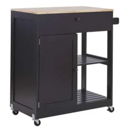 TRAPANI - Keukentrolley - Zwart - MDF