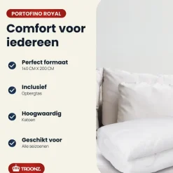 Troonz Dekbed Portofino - 4 Seizoenen - Tweepersoons dekbed - 140x200