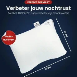 Troonz Hoofdkussen Dreamscape Plus - Ergonomisch - 60 x 70