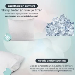 Troonz Hoofdkussen One - Verkoelend, Afmeting 60 x 70 cm