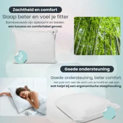 Troonz Hoofdkussen Six Bamboe - 60 x 70 cm