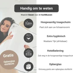 Troonz Hoofdkussen Sleepwave One - Afmeting 60x70 cm