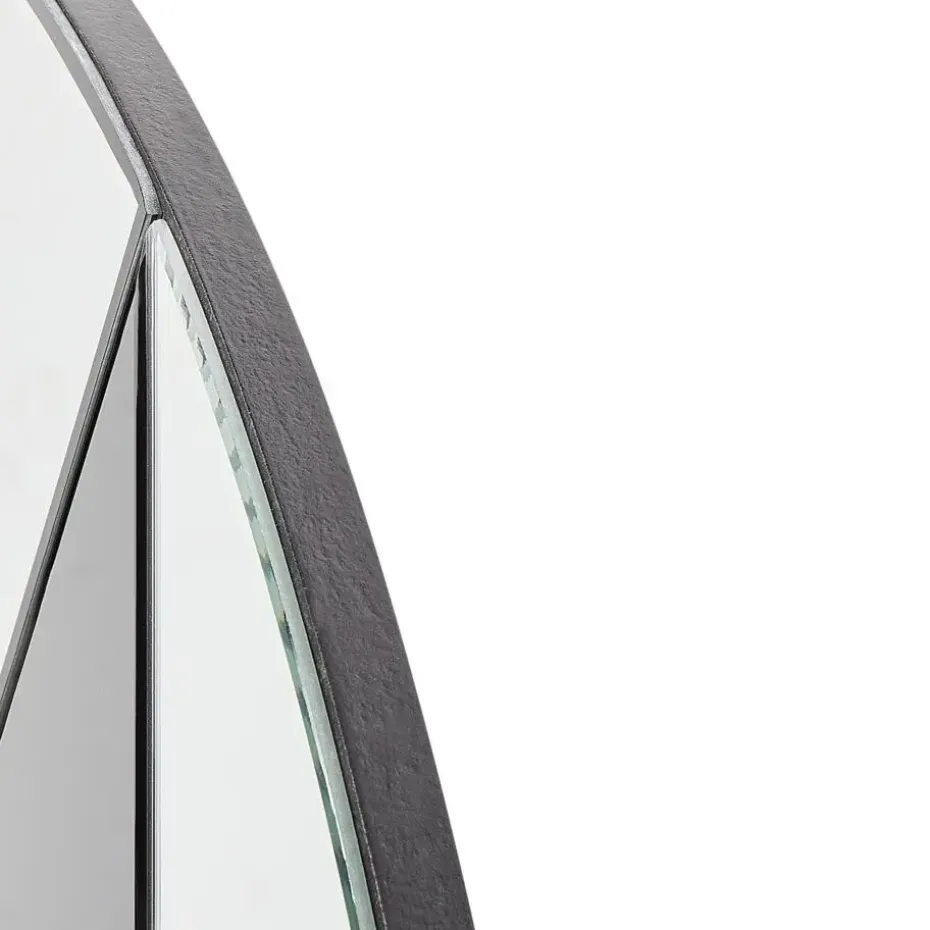 TROUVILLE - Wandspiegel - Goud/Zwart - 80 cm - Glas