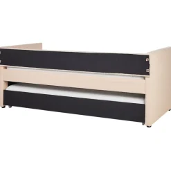 TROYES - Slaapbank - Perzik - 90 x 200 cm - Bouclé