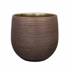 TS Collection plantenpot - Lydia - paars - 20 x 22 cm - keramiek