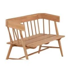 Tuinbank Naturel Teakhout - 132x132x85cm - Split