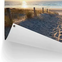 Tuinposter Duinpad - 60 x 80cm - Beige