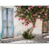 Tuinposter Greek Facade - 60 x 80cm - Roze