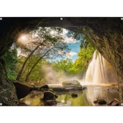 Tuinposter Grot - 100 x 140cm - Bont