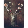 Tuinposter Hert - 140 x 100cm - Bruin