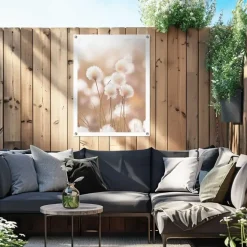 Tuinposter Katoentak - 80 x 60cm - Beige