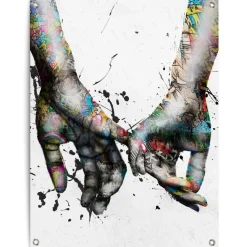 Tuinposter Liefde - 80 x 60cm - Bont