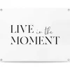 Tuinposter Live in the Moment - 60 x 80cm - Zwart-Wit