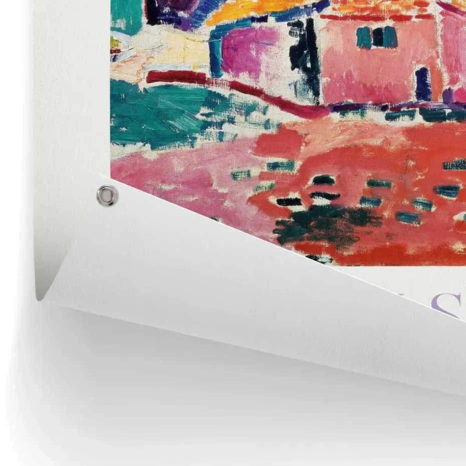 Tuinposter Matisse - Les toits de Collioure - 80 x 60cm - Bont